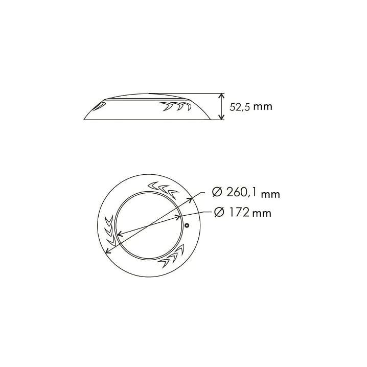 Image for Прожектор світлодіодний Aquajoy Graphite 003 252LED 21 Вт White, із закладною