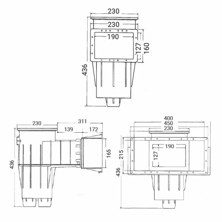 Image for Скімер Hayward 3118 PREMIUM Wide під бетон