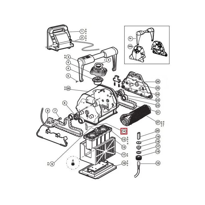 Image for Фіксатор кришки для робота-пилососа Hayward TigerShark (RCX11400)