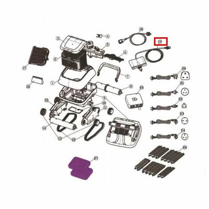 Image for Плаваючий кабель для Aquaviva 7310 Black Pearl (33290)