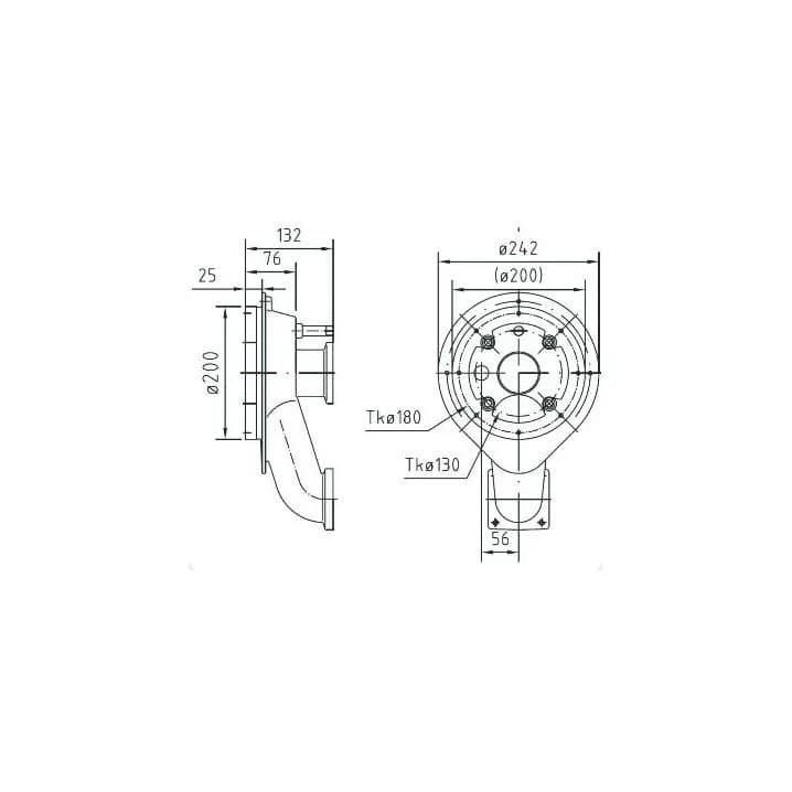 Image for Закладний короб Fitstar 7611851, для Taifun-Compact, 130 мм, для солоної води