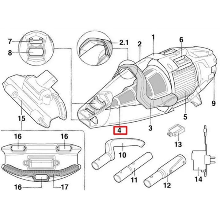 Image for Конус фільтра Kokido для пилососа Voltera 75 EV75CBX/EU з кришкою