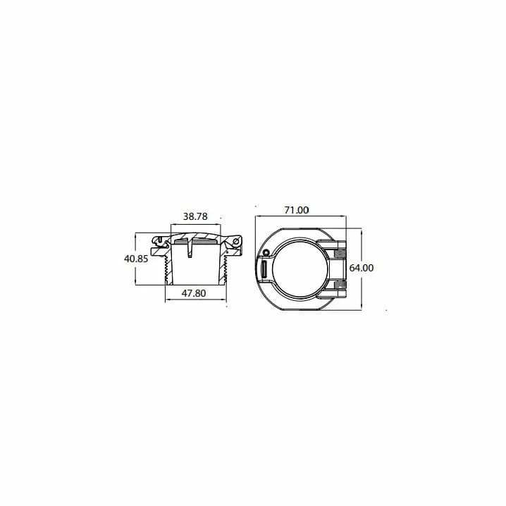 Image for Стіновий клапан Emaux EM2855 пилососної форсунки