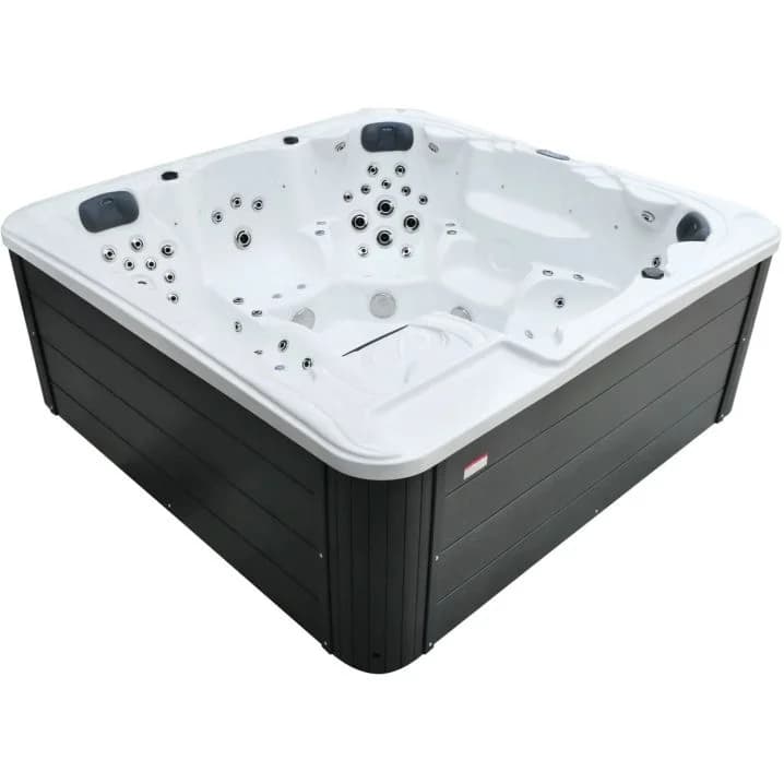 СПА-басейн Aquajoy Borneo (230х230х96 см), Сріблясто-білий мармур