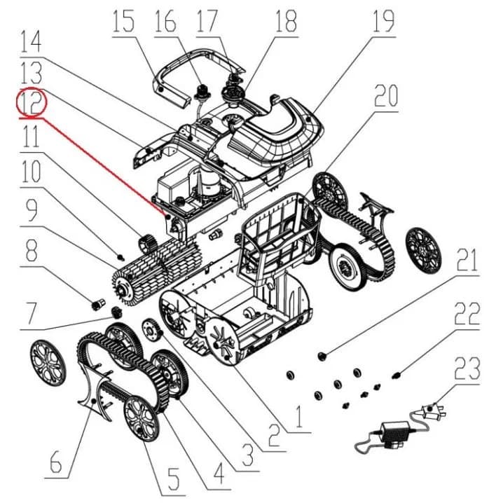 Image for Приводний двигун до пилососа Wybotics WY200 (No 12 B.WYBOT S1.04.001)