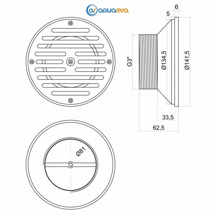 Image for Форсунка донна Aquaviva 58822, під бетон