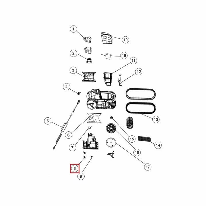 Image for Основна кришка зливу для робота-пилососа Fairland X30-X80 (1223011000003)