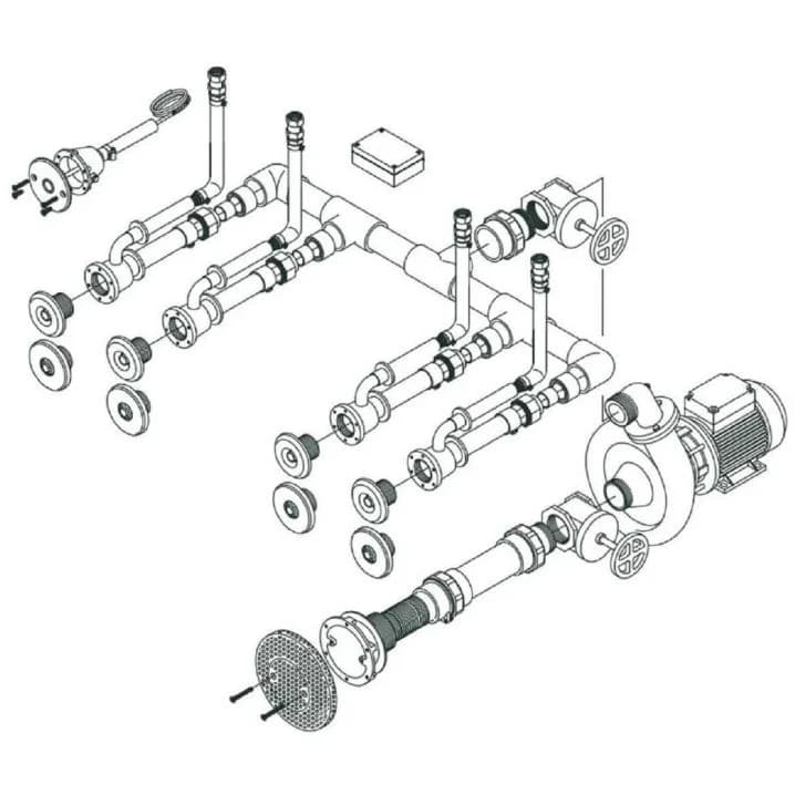 Image for Гідромасаж Fitstar Standard 8697221, 1.5 кВт (230 В, 6 форсунок), для солоної води