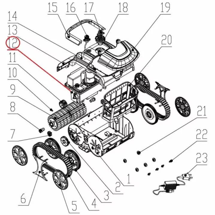 Image for Моторний блок до пилососа Wybotics WY200 (No 12 B.WYBOT S1.04.002)