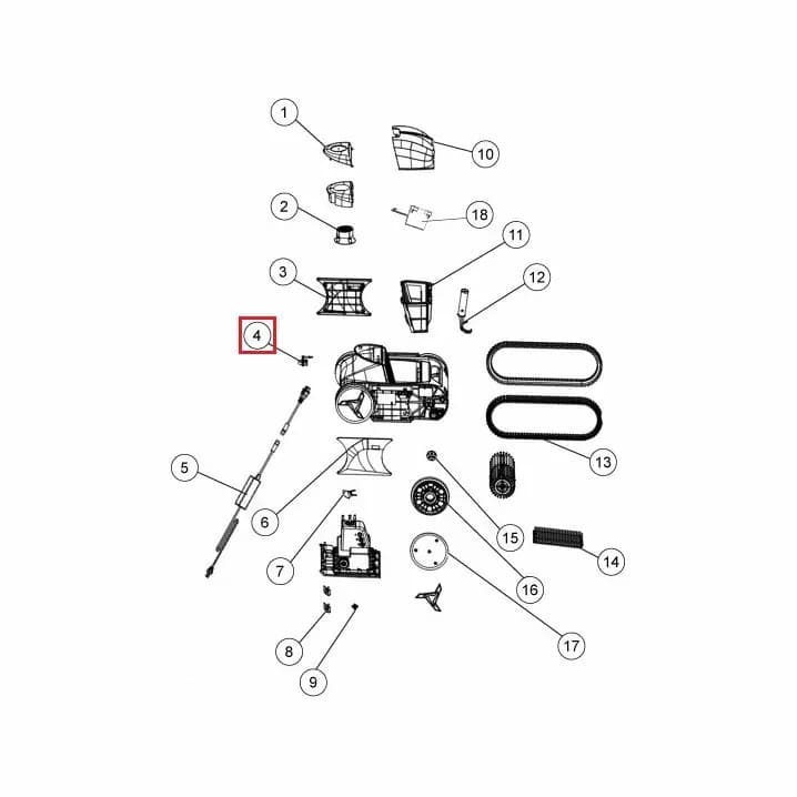 Image for Кришка зарядного порту для робота-пилососа Fairland X30-X80 (1223011100003)