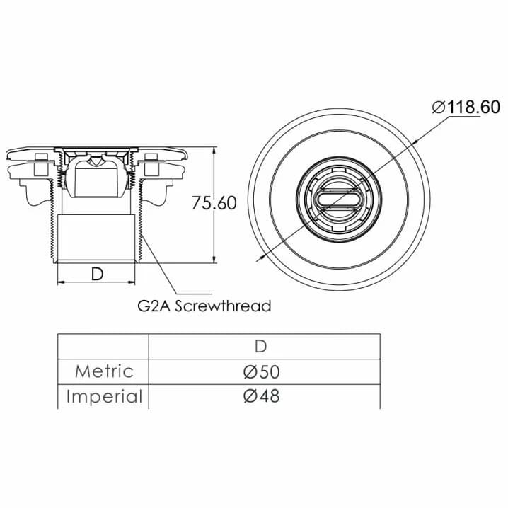 Image for Форсунка стінова Emaux EM4412 лайнер, 5 м3/год (сопло "овал")
