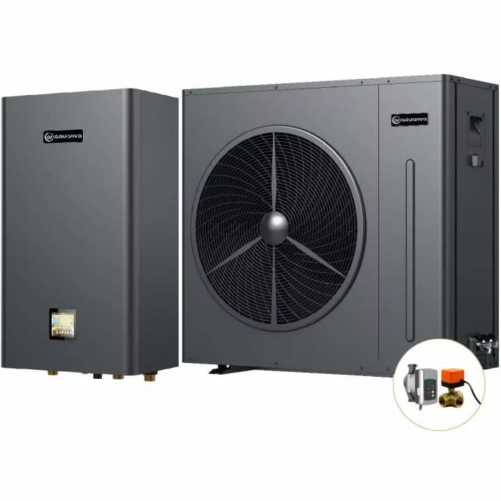 Image for Інверторний тепловий насос для дому Aquaviva Plus 9 (9.02 кВт), циркуляційний насос + триходовий клапан