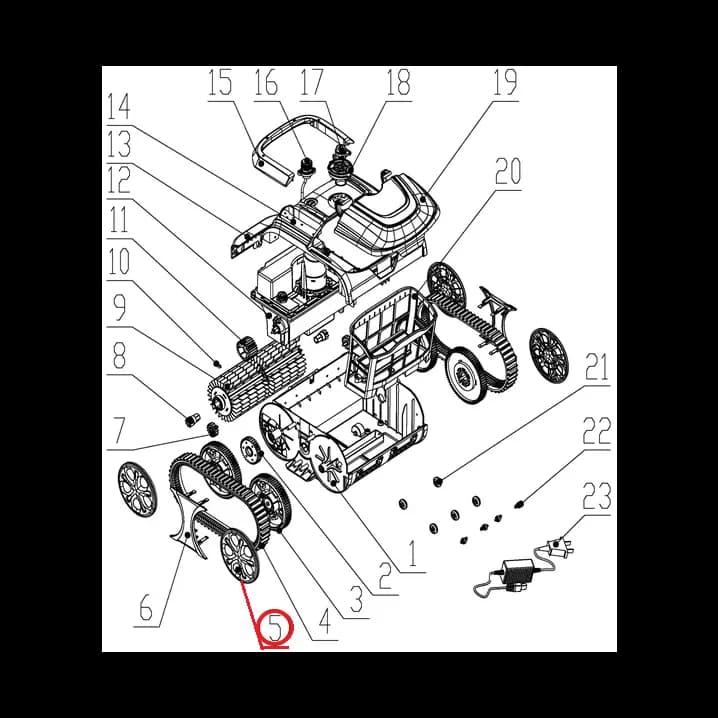 Image for Ковпак колеса до пилососа Wybotics WY200, (Wheel cover№5)