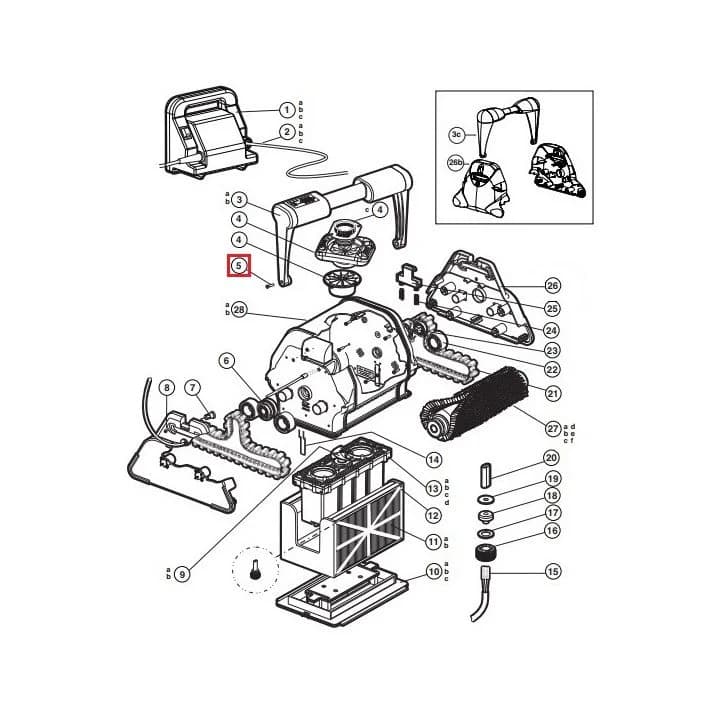 Image for Саморіз для робота-пилососа Hayward TigerShark (RCX12011)