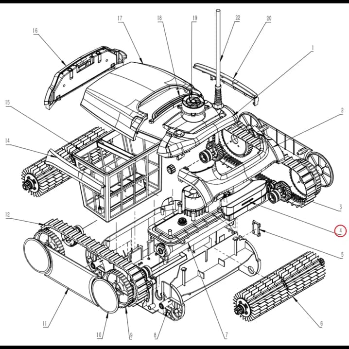 Image for Комплект бічних ущільнень для корпусу робота-пилососа Wybotics WY350 (B.WY3051.09.002)