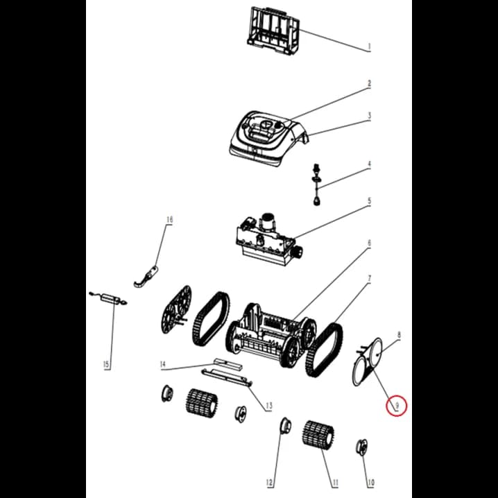 Image for Бічна кришка для робота-пилососа Wybotics C1 (S.WY3312Pro.40.A.001)