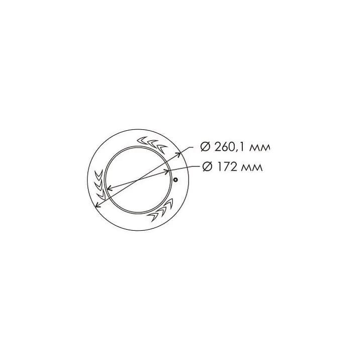 Image for Лицьова рамка для прожектора Aquajoy LED003, біла