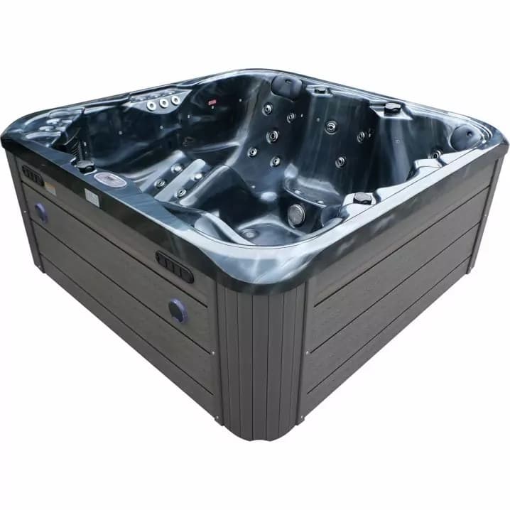 СПА-басейн Aquajoy Riviera (200х200х90 см), темний опал, з динаміками та LED-підсвічуванням
