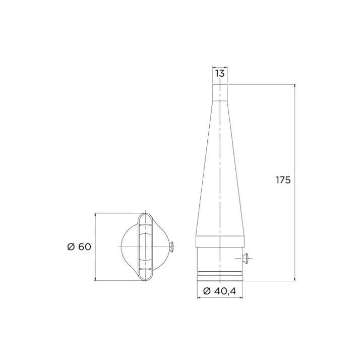 Image for Насадка до масажного водоспаду Flexinox Tahiti MOD B, AISI-316L