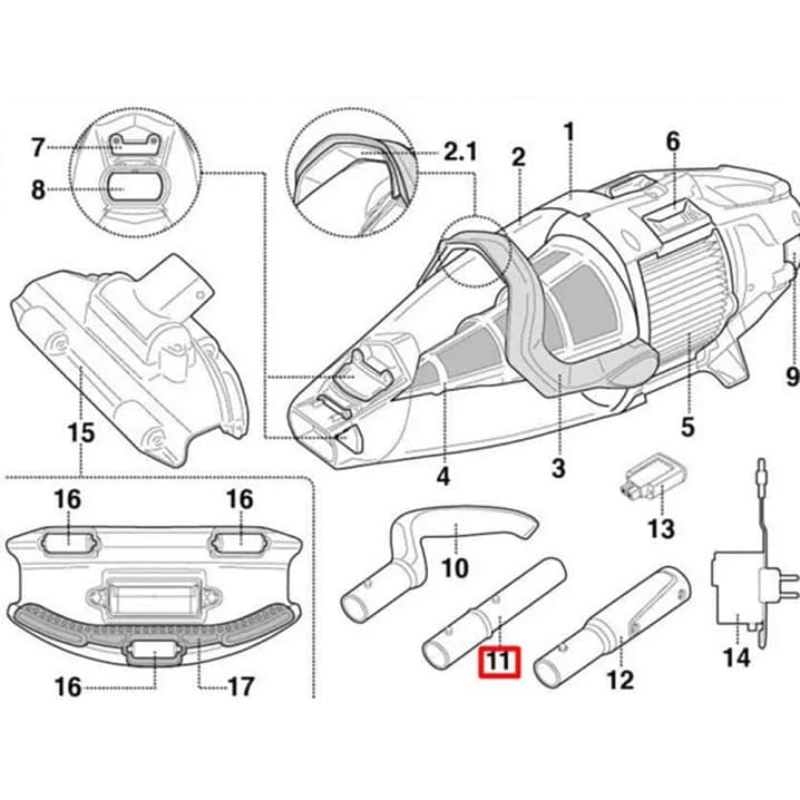 Image for Ручка-конектор Kokido для пилососа Voltera EV55/75