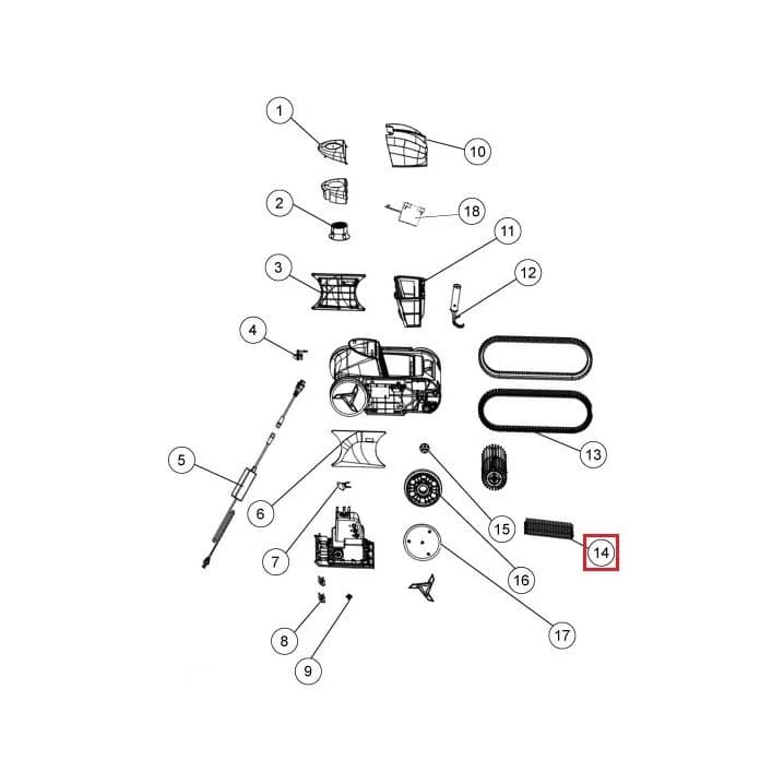 Image for Щітка для робота-пилососа Fairland X30-X80 (1223011100001)