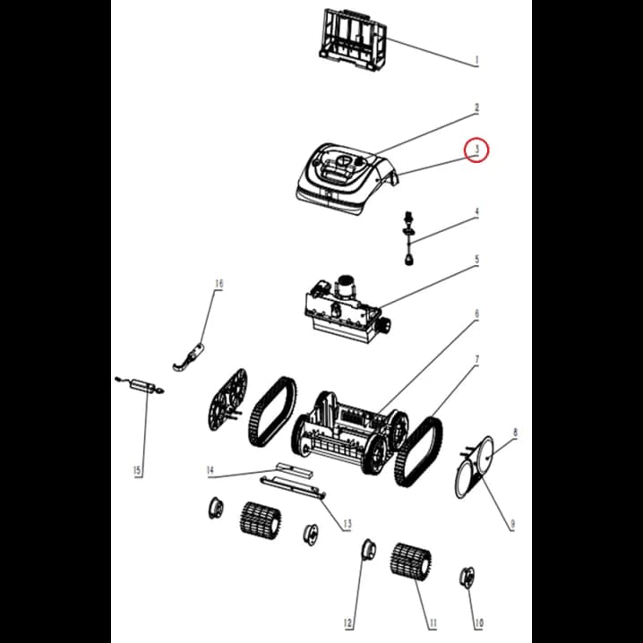 Image for Верхня кришка для робота-пилососа Wybotics C1 (B.OS7010C.04.003)