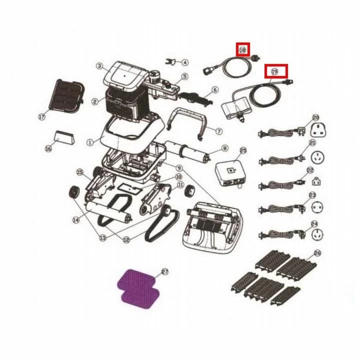 Image for Плаваючий кабель для Aquaviva Black Pearl 7310 (33110/33290)
