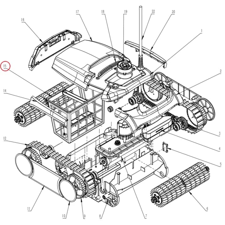 Image for Кошик фільтра для робота-пилососа Wybotics WY350 (B.WY310.01.004)