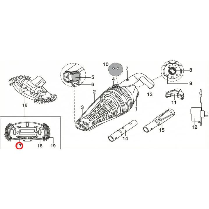 Image for Набір із 4 щіток Kokido для пилососа Telsa EV30 & EV50