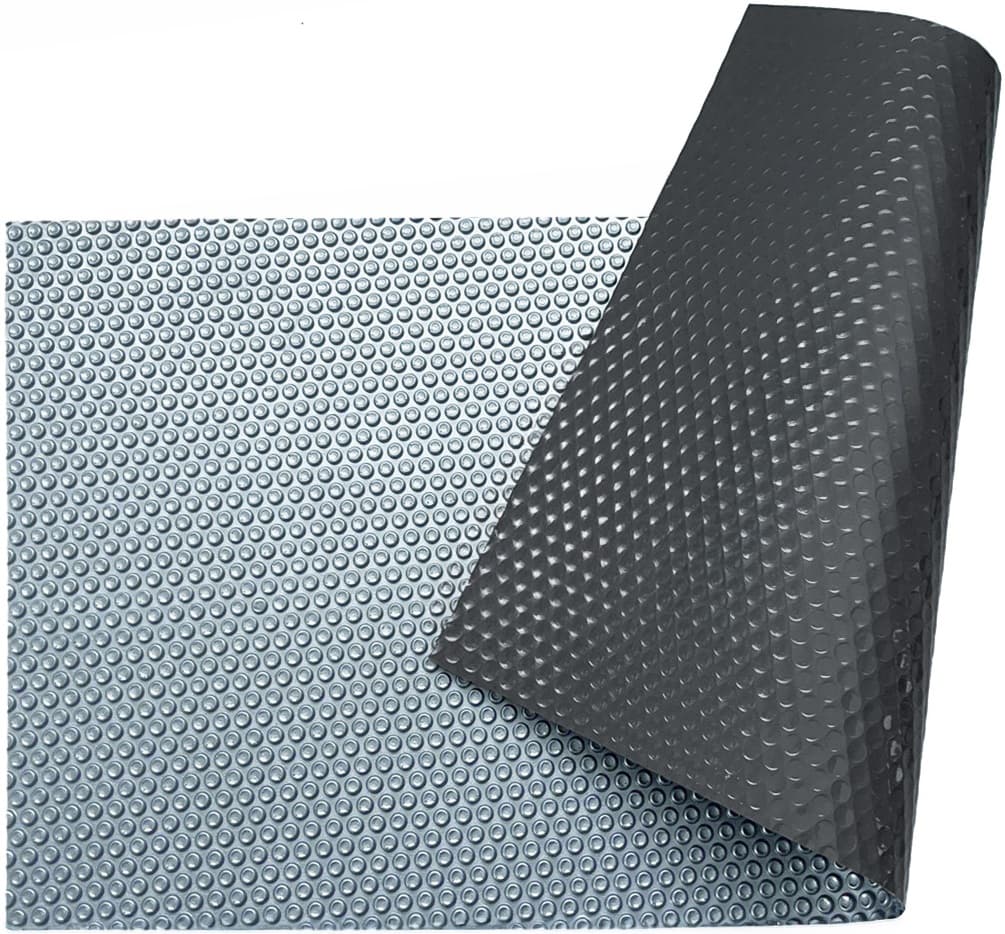 Солярне покриття Aquajoy Platinum Bubbles Gray 500 мкм, ширина 5 м (50 пог. м), сріблястий/сірий