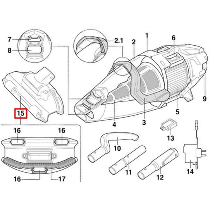 Image for Поворотна всмоктувальна головка Kokido для пилососа Voltera 75 EV75CBX/EU