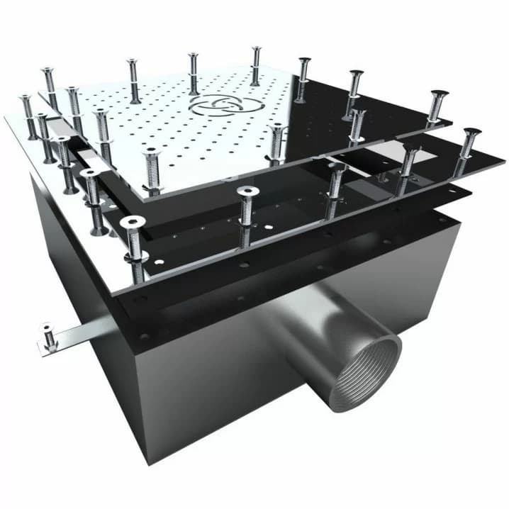 Image for Плато аеромасажне Aquaviva AISI 304, (400х400 мм) під лайнер 2", квадрат