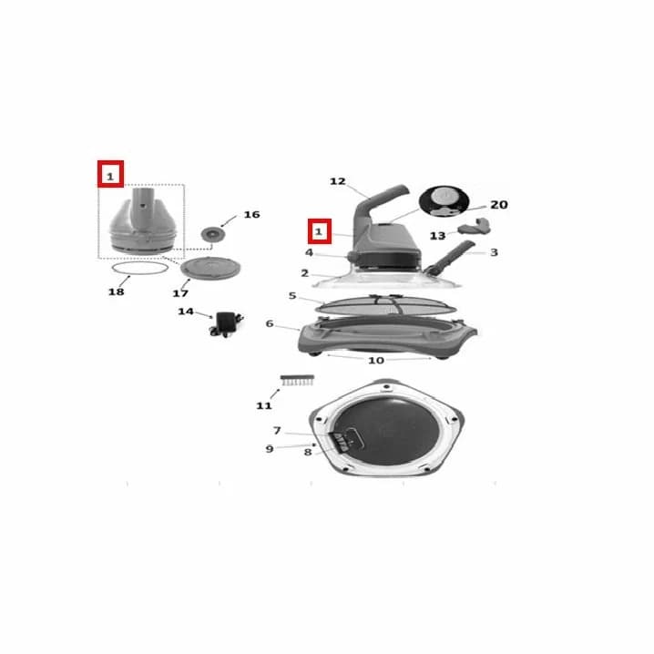 Image for Блок мотор і акумулятор Kokido для пилососа TELSA 80 EV80CBX/17/EU