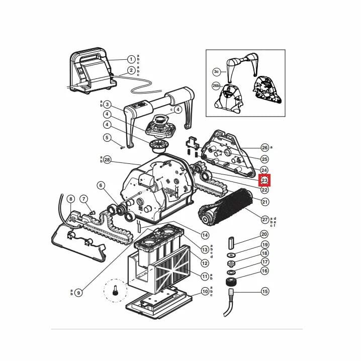 Image for Підшипник для пилососа Hayward AquaVac 500 RCX26002