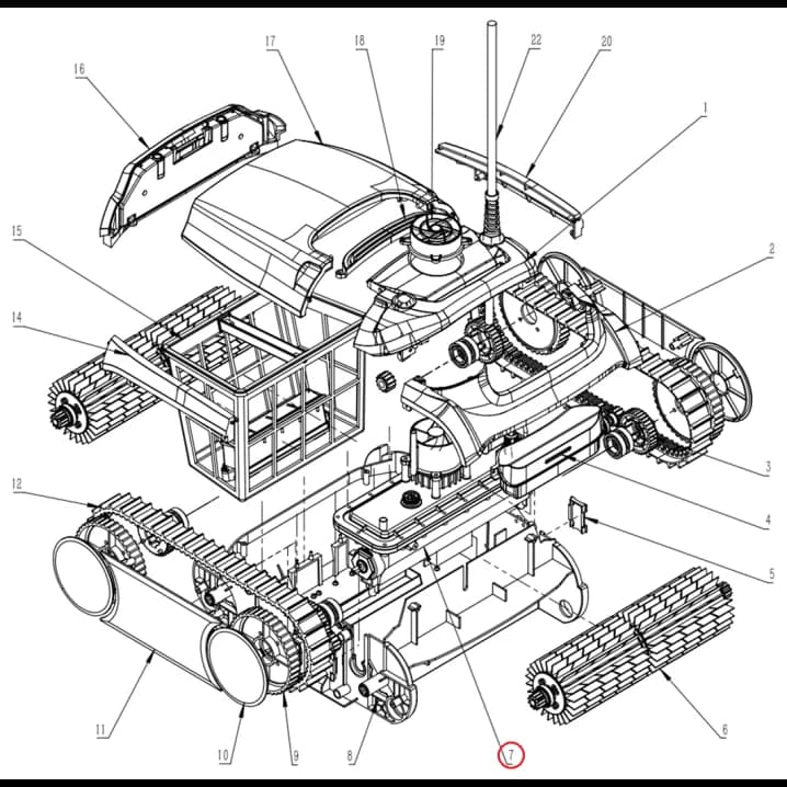 Image for Комплект приводного механізму для робота-пилососа Wybotics WY350 (B.WY360.02.001)