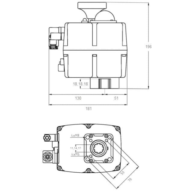 Image for Електропривід Aquaviva J+J J4C S-85 AC24-240В/DC24-135В