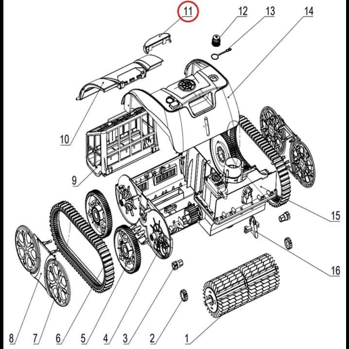Image for Ручка фіксатора до пилососа Aquajoy Cyclone C1 Pro (S.3172.21.013)