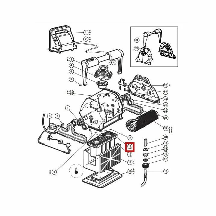 Блок мотора пилососа Hayward QC RCX43000