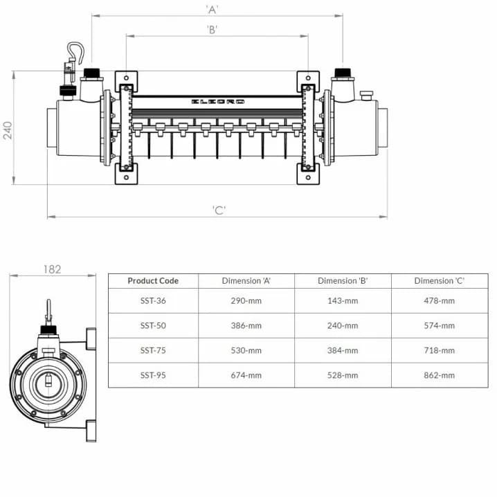 Image for Теплообмінник Elecro SST 75 кВт Titan