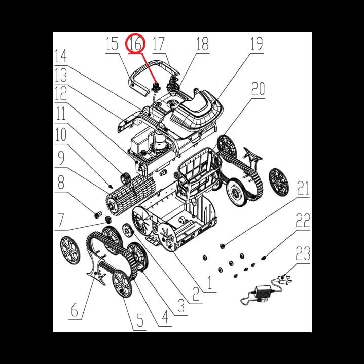 Image for Роз'єм для зарядки до пилососа Wybotics WY200, (Charging seat №16/WY200)