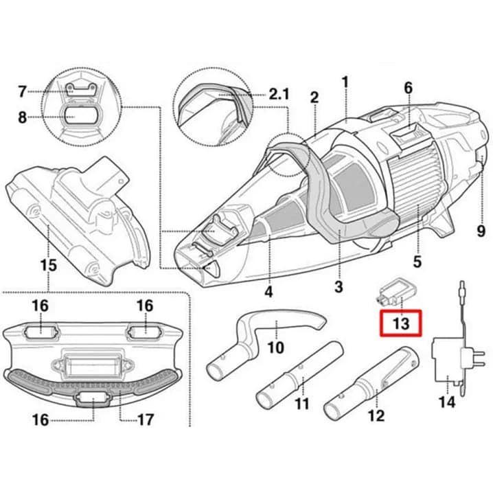 Image for Зарядний пристрій Kokido для пилососа Voltera EV60/EV75 (база)