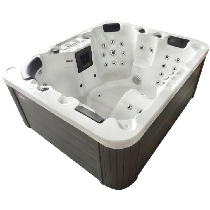 СПА-басейн Aquajoy Como (190х160х82 см), Сріблясто-білий мармур