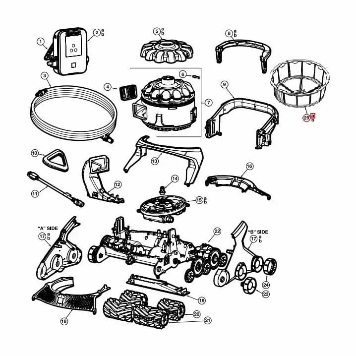 Image for Кошик фільтра для пилососа Hayward AquaVac 650/600, 300 мкм (RCX361141243)