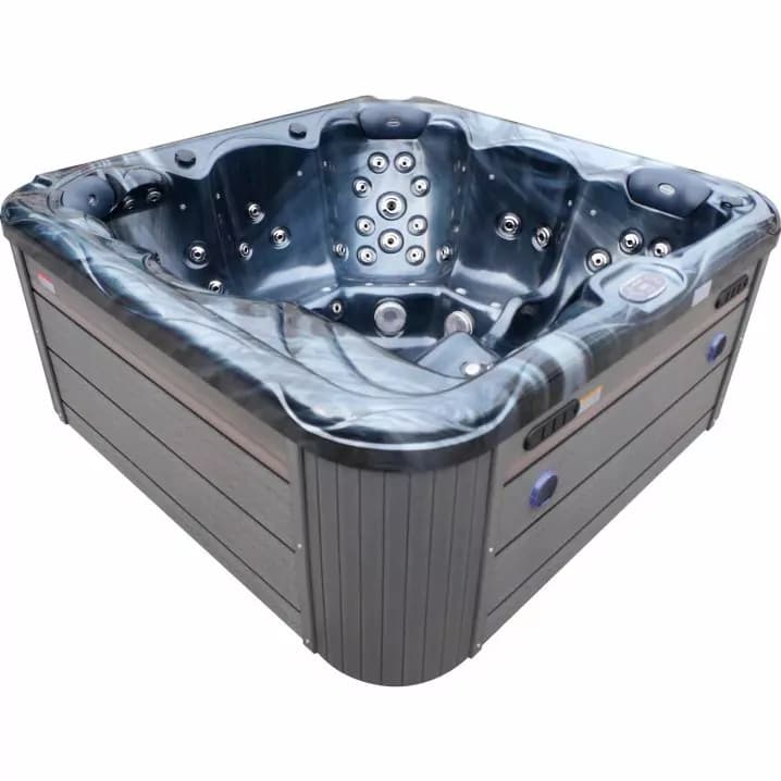 Image for СПА-басейн Aquajoy Ibiza (200х200х89 см), темний опал, з динаміками та LED-підсвічуванням