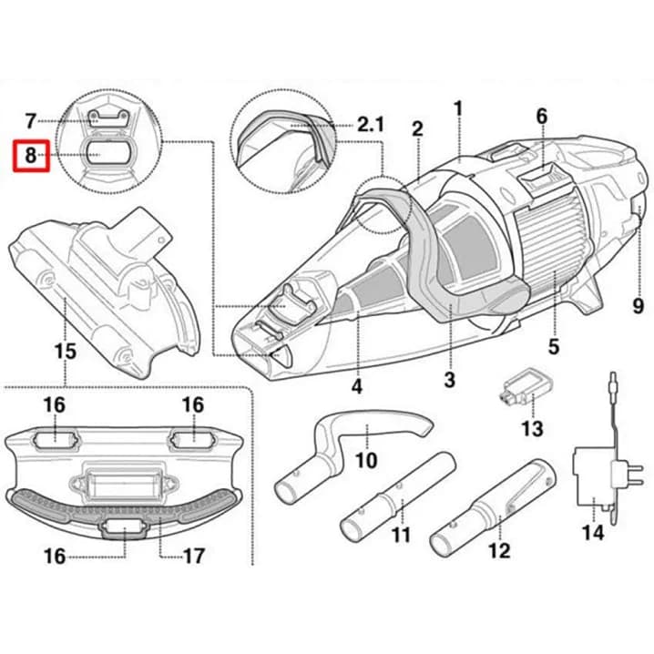 Image for Заслінка клапана зливу води Kokido для пилососа Voltera 75 EV75CBX/EU