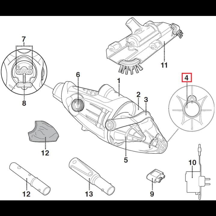 Image for Заслінка клапана зливу води Kokido для пилососа Voltera 25 EV25CBX/EU (EV25ASM03)